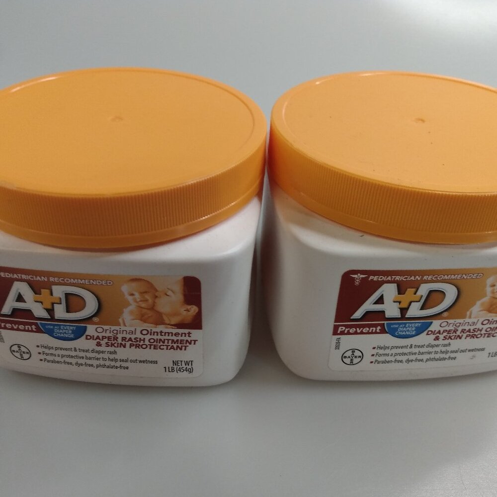 A+D Original Diaper Rash Skin Ointment 2 Pack 1lb each